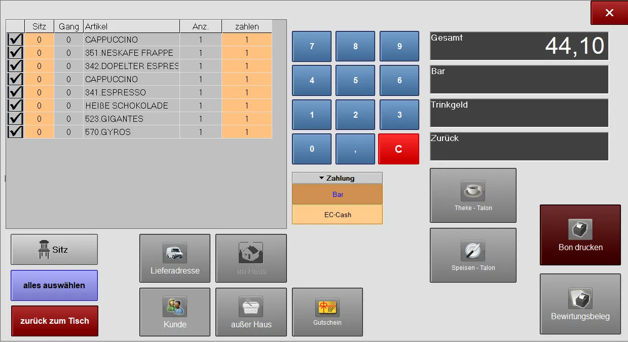 PROmax TSE – Screenshot